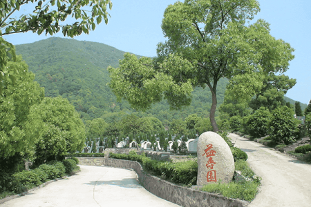 杭州龙居寺公墓景观图