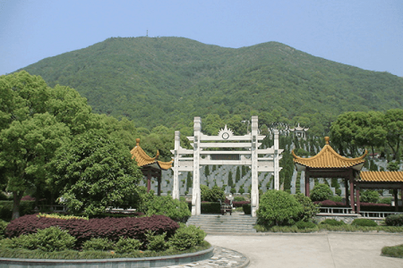 杭州龙居寺公墓景观图